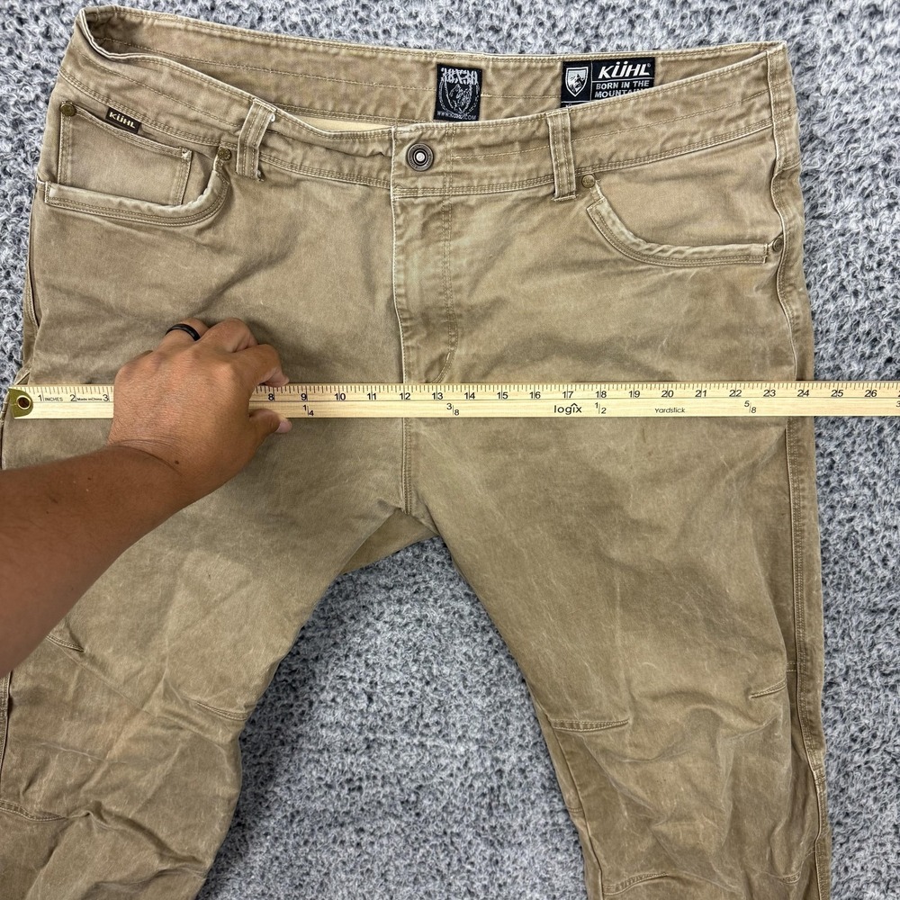 Kuhl Pants Mens 38x30 Beige Rydr Canvas Relaxed Fit Hiking Outdoor Workwear - Picture 12 of 16